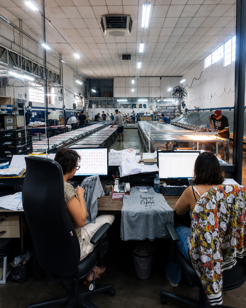 Estrutura e capacidade produtiva da estamparia